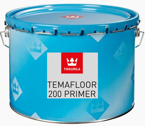 Tikkurila Temafloor 200 Primer - двокомпонентний епоксидний ґрунтувальний лак для бетонної підлоги, 10 л