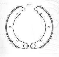 Гальмівні колодки барабанні задні (комплект) ГАЗ 24 Dafmi (DA124)