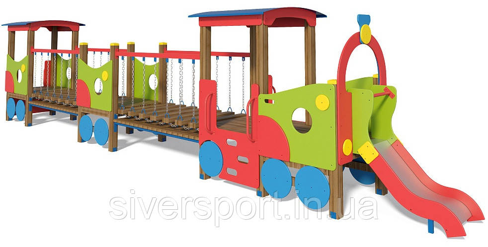 Гімнастичний комплекс "Локоматив з двома вагонами" SiverSport T507, фото 1