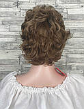 Перука руса світло-коричнева мелірування коротка стрижка жіноча для жінок для щоденної носки Hivision, фото 3
