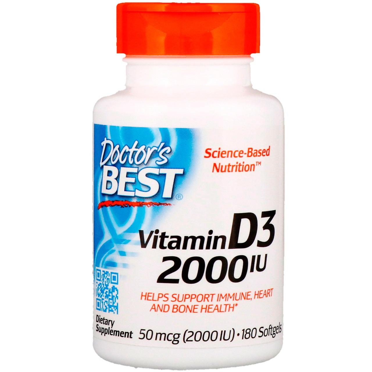 Вітамін Д3 Vitamin D3 (2000 IU) 180 Softgels