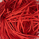 Наповнювач паперовий паперова стружка коралово-червоний для коробок і пакетів, фото 2