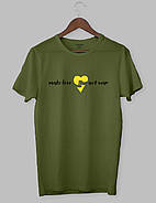 Футболка патріотична «Make love 💛 not war», фото 3