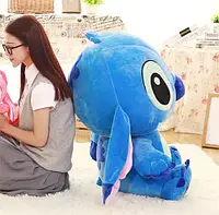 Интерьерная игровая игрушка Стич 75 см Синяя , Мягкие игрушки-подушки , Плюшевый стич