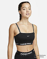 Топ Nike Pro Indy DX0655-010 (DX0655-010). Женские спортивные топы. Спортивная женская одежда.