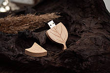 Флешка дерев'яна Leaf, фото 4