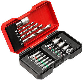 Einhell Набір біт і свердел для металу HSS, 22 шт., кейс S-Box, KWB