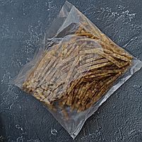 Тунець солоно - сушений нарізка паличка Преміум, закуска до пива (рибний снек) вага 0.5 кг, фото 4