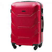 Валіза пластикова WINGS 147 середня 65 см червона