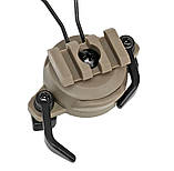 Адаптер кріплення для навушників Impact, Walker's на шолом каску з планкою Пікатінні, TAN (15031) | Tactic ЗСУ, фото 2