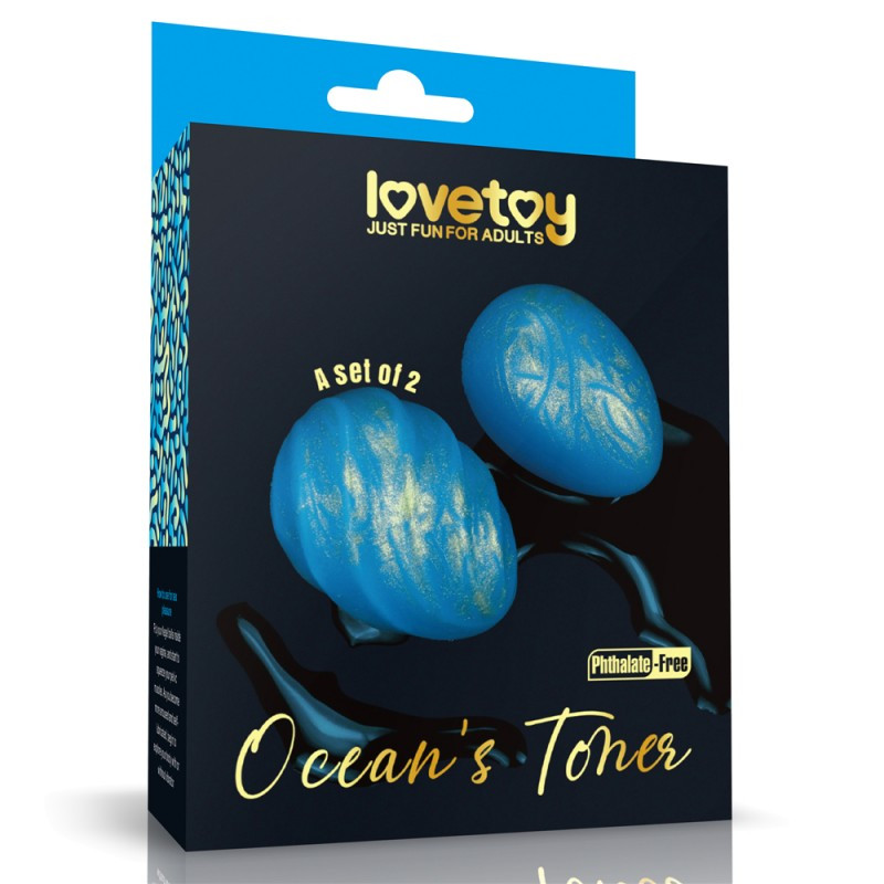 Вагінальні кульки для тренування м'язів Oceans Toner Egg Set Кітті