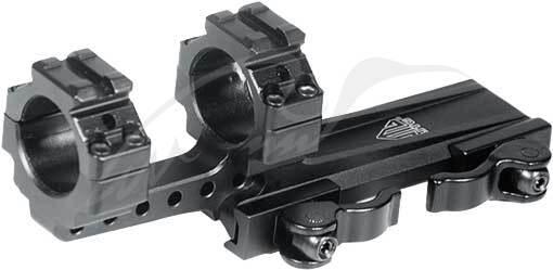 Быстросьемное кріплення-моноблок UTG (Leapers) Integral QD Mounts з виносом. Профіль - Weaver/Picatinny. Довжина - 100 мм Винос -