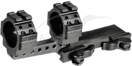 Быстросьемное кріплення-моноблок UTG (Leapers) Integral QD Mounts з виносом. Профіль - Weaver/Picatinny. Довжина - 100 мм Винос -