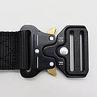 Ремінь тактичний 125 см Tactical Belt, Чорний / Армійський чоловічий ремінь із пряжкою Cobra, фото 4
