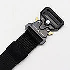 Ремінь тактичний 125 см Tactical Belt, Чорний / Армійський чоловічий ремінь із пряжкою Cobra, фото 5