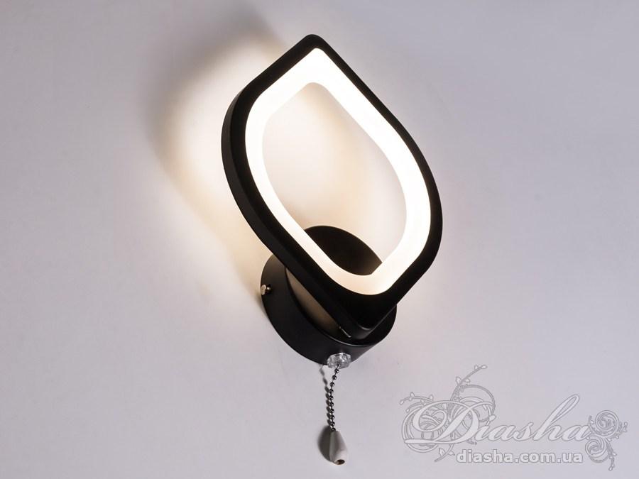Світлодіодне бра настінне Diasha 8073/1BL, фото 1
