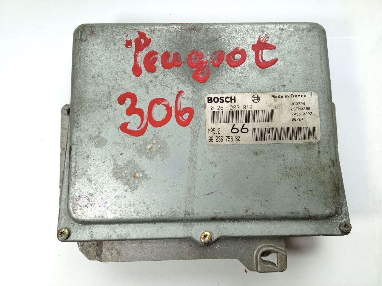 Електронний блок керування peugeot 0261203912 / 9623675980 / 0 261 203 912 bosch