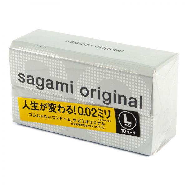 Поліуретанові презервативи Sagami розмір L 0.02 мм, 10 шт. AMA
