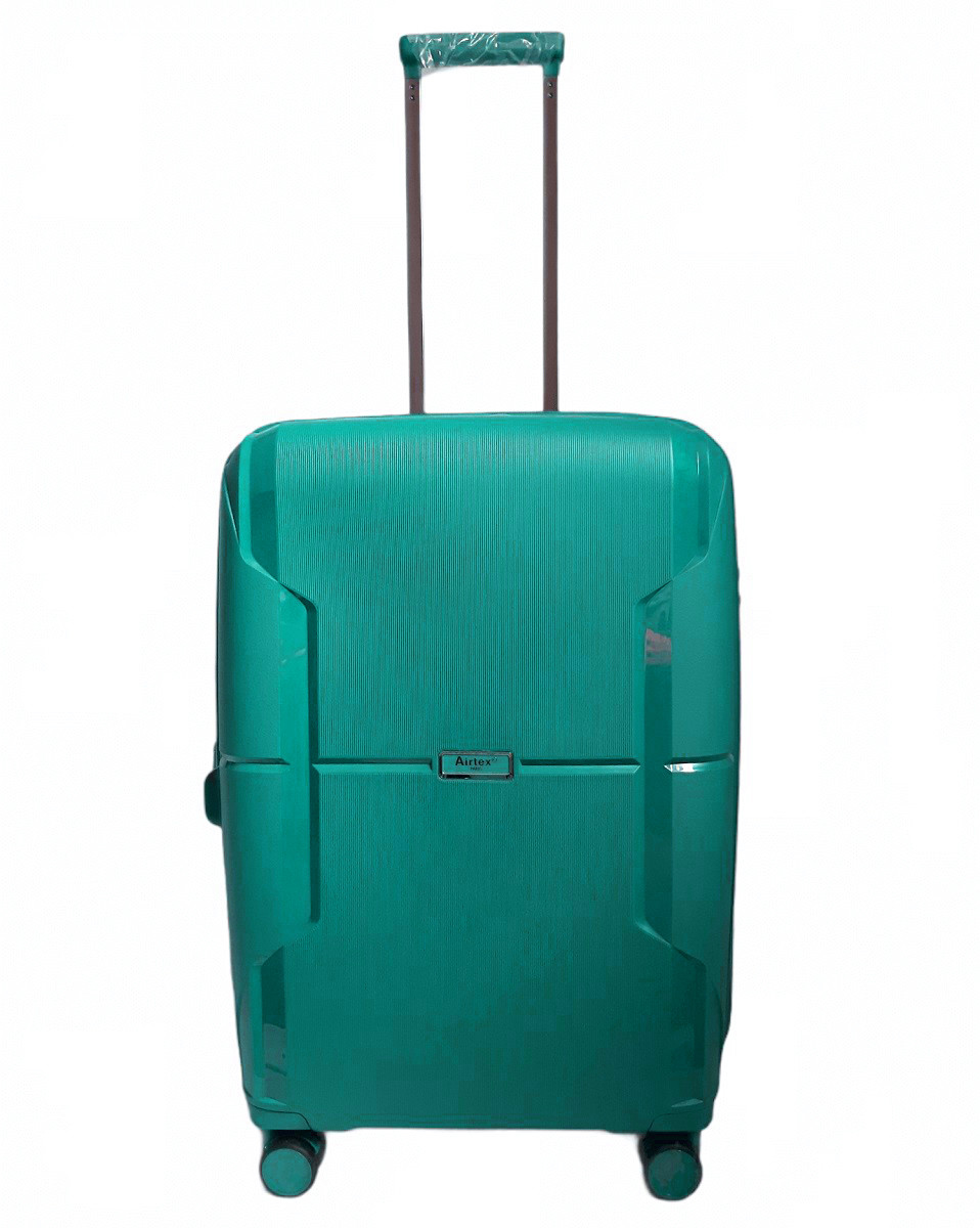 Валіза пластикова AIRTEX 245 середня 67 см бірюзова, фото 1