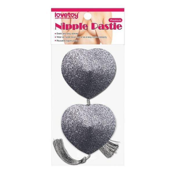 Reusable Glitter Heart Tassel Nipple Pasties Кітті