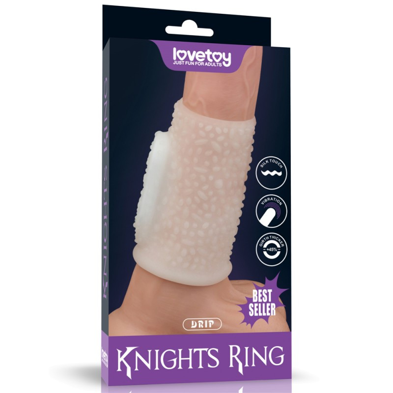 Насадка на пінис Vibrating Drip Knights Ring Кітті