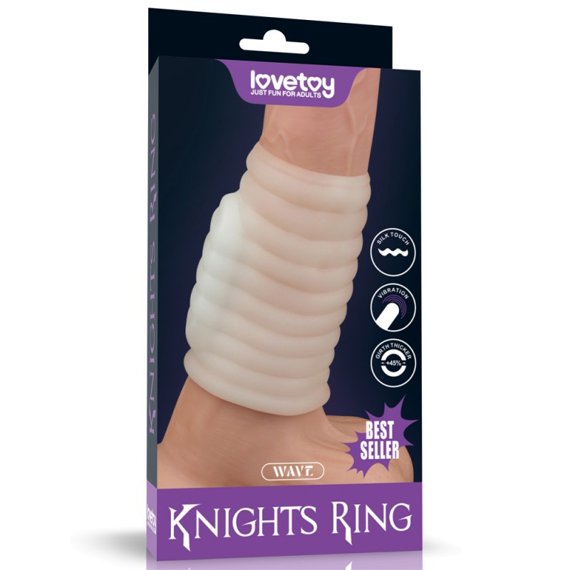 Насадка на пеніс Vibrating Wave Knights Ring Кітті