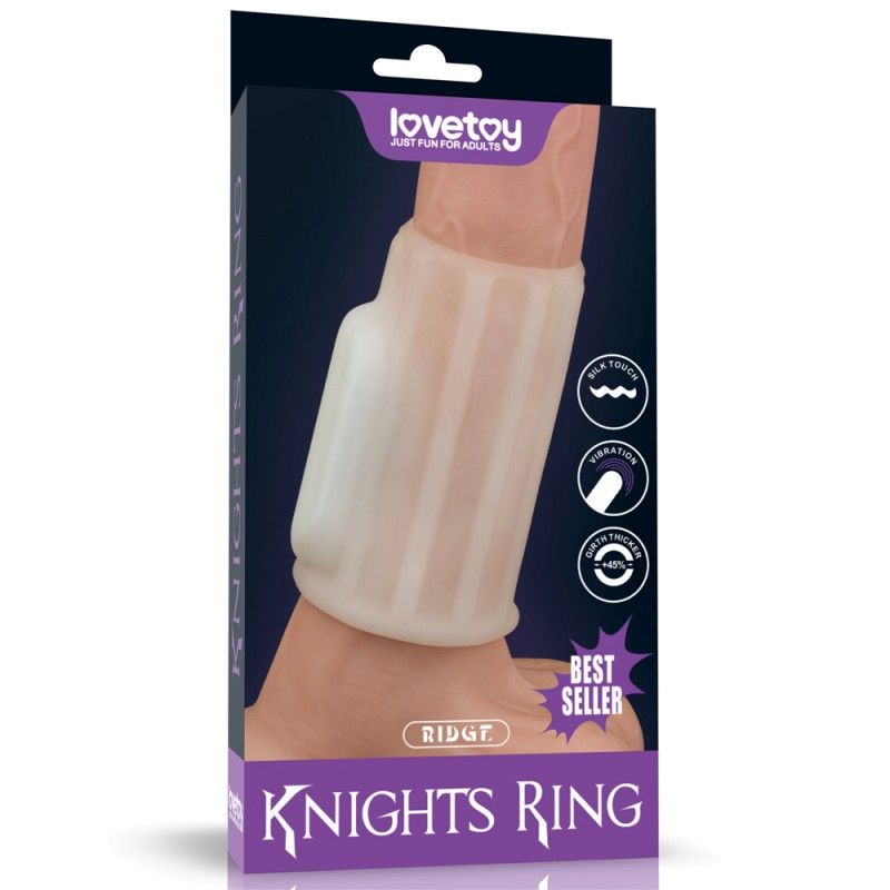 Насадка на пеніс Vibrating Ridge Knights Ring Кітті