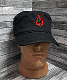 Кепка "мілітарі", німка чорна , літня, фото 2