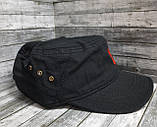 Кепка "мілітарі", німка чорна , літня, фото 7