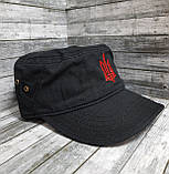 Кепка "мілітарі", німка чорна , літня, фото 8