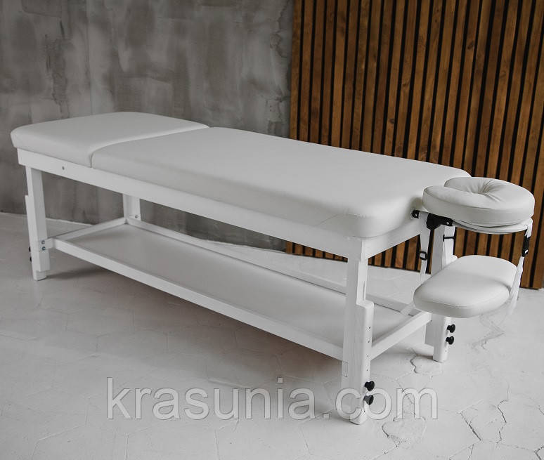 Масажний стаціонарний стіл KP-10 White, фото 1