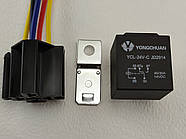 Реле 24 В 40 А 5 контакту, 24V 40A 5 pin, водонепроникне