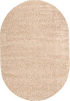 Ковер с длинным ворсом Royal Peru PU02A BEIGE 0.60x1.10 м овальный бежевый