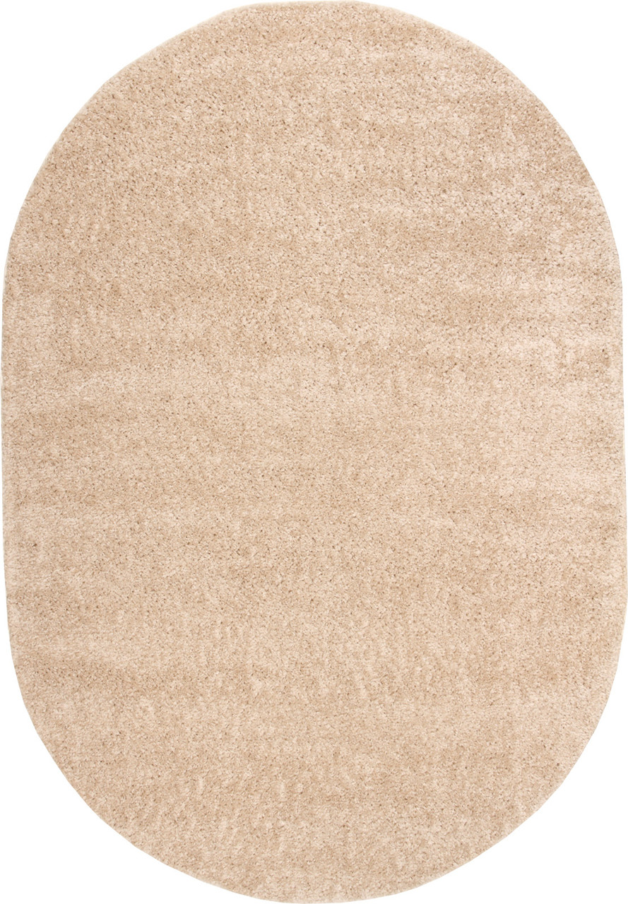 Ковер с длинным ворсом Royal Peru PU02A BEIGE 1.60x2.30 м овальный бежевый - фото 1 - id-p1850395928