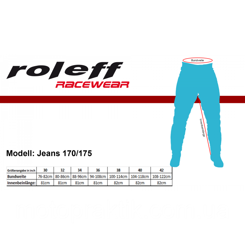 Roleff RO 175 Aramid Jeans Blue, W36 Мотоджинсы с кевларом и защитой - фото 7 - id-p312095369