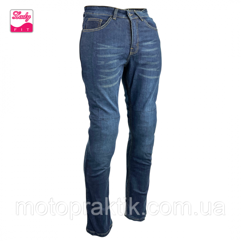 Roleff RO 185 Aramid Lady Blue Jeans, W26 Мотоджинсы жіночі з кевларом із захистом