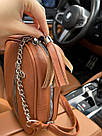Жіноча сумка коричнева Brown штучна шкіра, фото 5