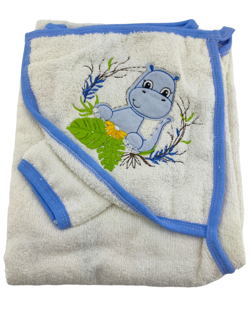 Детское полотенце конверт Турция для новорожденного подарок белое (ХДН101) - фото 1 - id-p1850426749