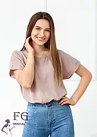 Жіноча футболка з коротким розміром від 42 до 52