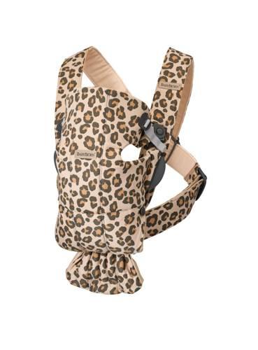BabyBjorn - Рюкзак-кенгуру Baby Carrier Mini Cotton, Beige/Leopard (бежевий/леопард)