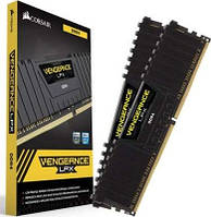 Модуль пам'яті CORSAIR DDR4 16GB (2x8GB) 3200MHz Vengeance LPX Black  (CMK16GX4M2B3200C16)