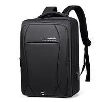 Рюкзак Oumantu 2101, міський портфель для ноутбука 15.6 ⁇, USB-порт, розмір 41х31,5х11 см, оригінал — Чорний