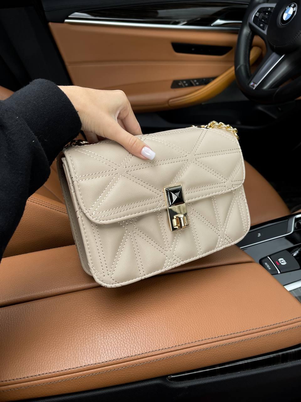 Жіноча сумка бежева Beige штучна шкіра, фото 1