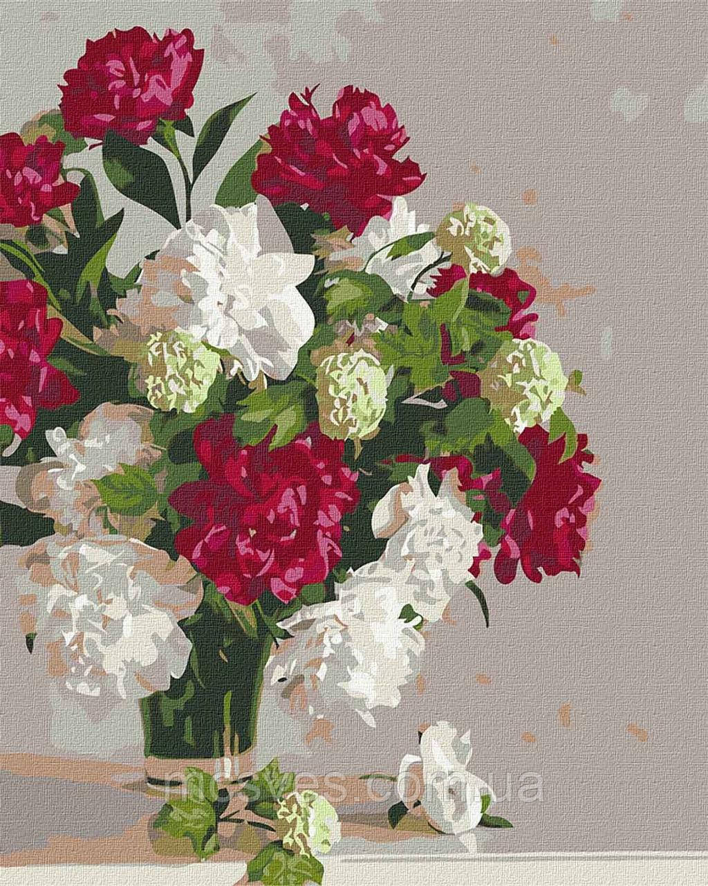 Картина по номерам. "Півонії" KHO3072, 40х50, фото 1