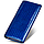 Синій лаковий гаманець з монетницею на защіпці з натуральної шкіри ST Leather S6001A, фото 2