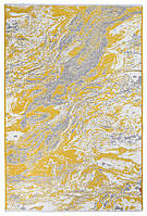 Ковер Moretti Turin двусторонний желтый серый мрамор "Lv"