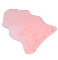 Ковер из искусственного меха Rabbit розовый 90х150 см, ворс 2.7 см, плотный мех, очень мягкий "Lv"