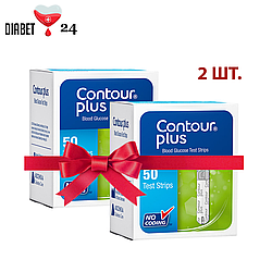 Тест-смужки Контур Плюс (Contour Plus) 50 шт 2 пачки