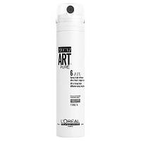 L'Oreal Professionnel Tecni.Art Pure 6-Fix с тройным распылением для ультра-сильной длительной фиксации, 250