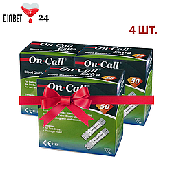 Тест-смужки On Call Extra (Він Кол Екстра) 50 шт. 4 паковання